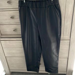 Black leather pants